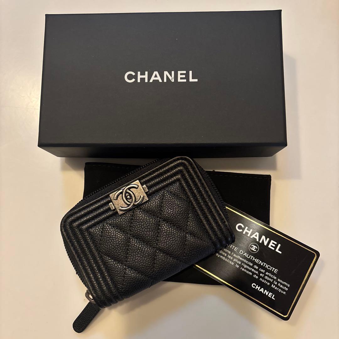 美品☆正規店購入☆CHANEL☆ケース☆キャビアスキン☆ブラック