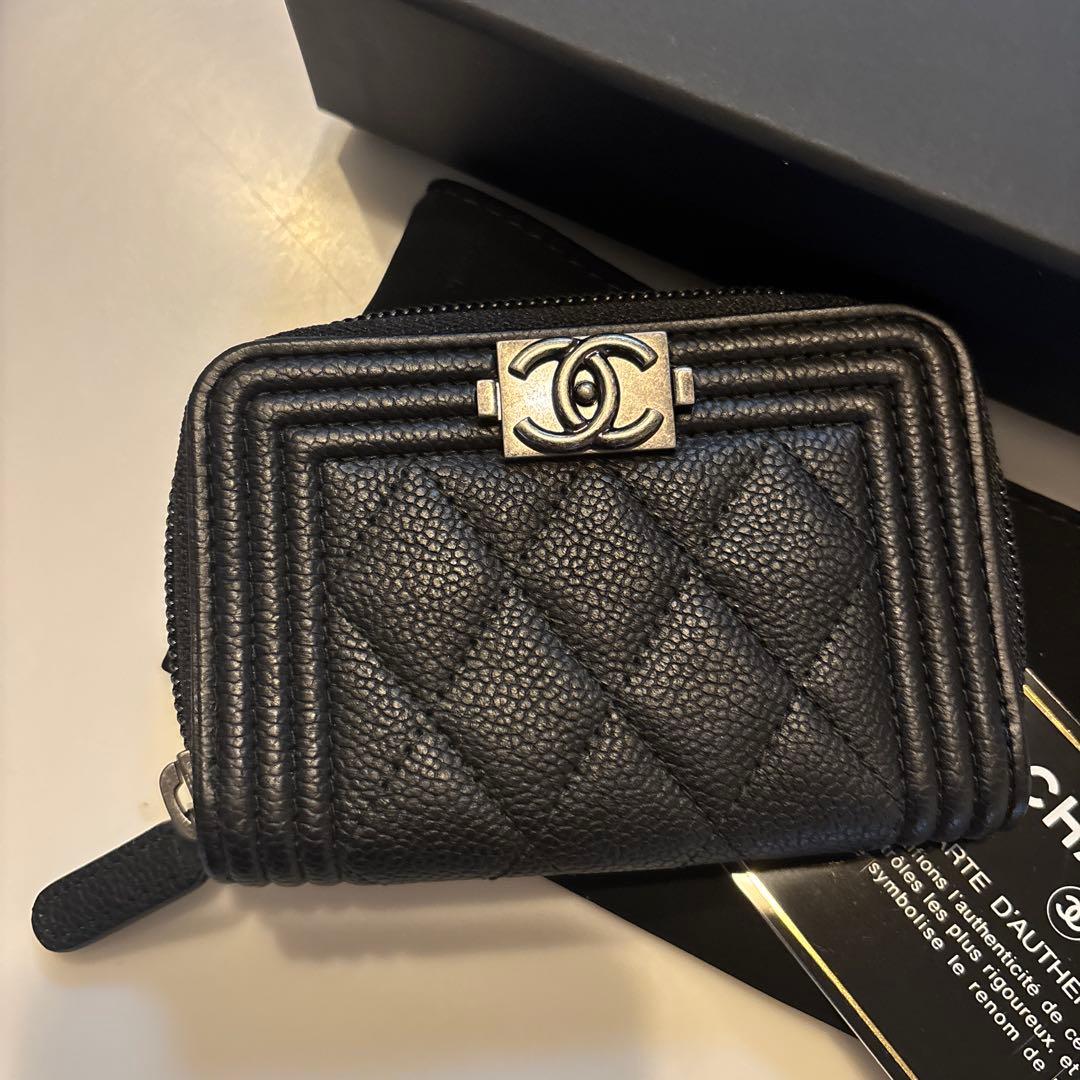 美品☆正規店購入☆CHANEL☆ケース☆キャビアスキン☆ブラック
