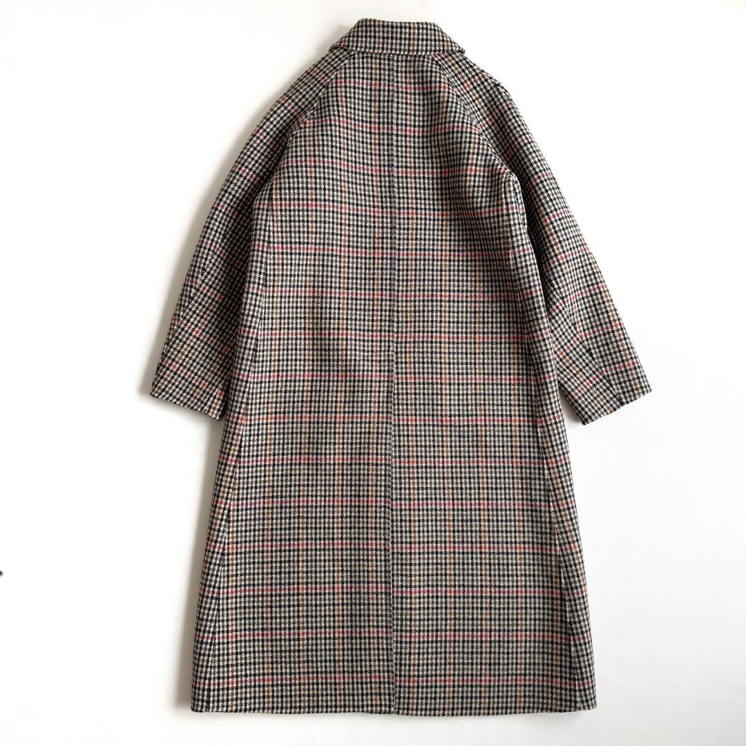 美品　シンゾーン　バルマカーンコート　チェック　34 クラブチェック