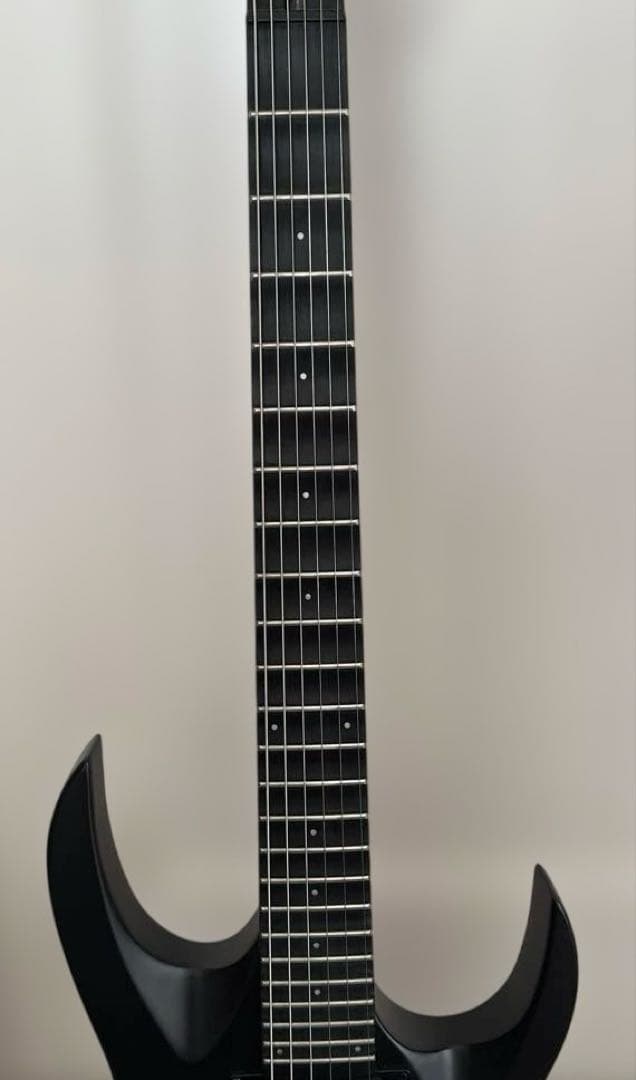 Solar エレキギター スキャロップ加工(素人加工)