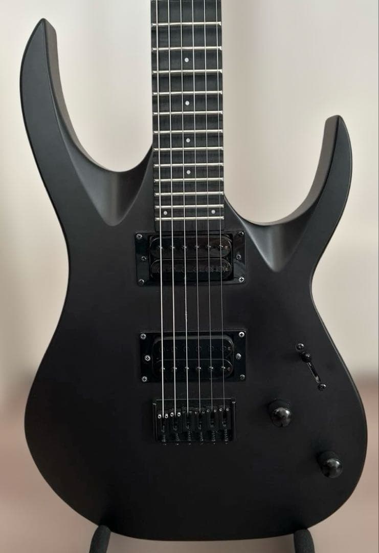 Solar エレキギター スキャロップ加工(素人加工)