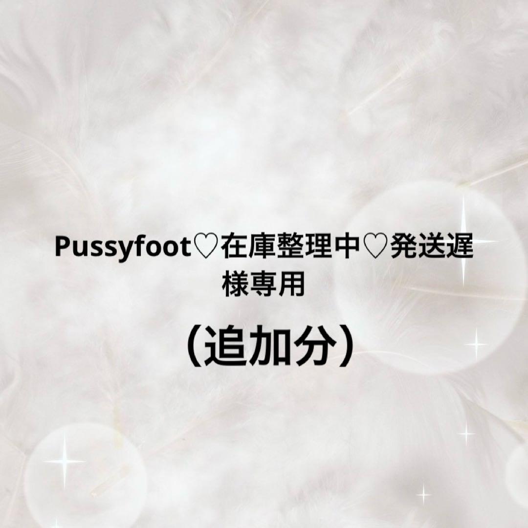 Pussyfoot♡在庫整理中♡発送遅