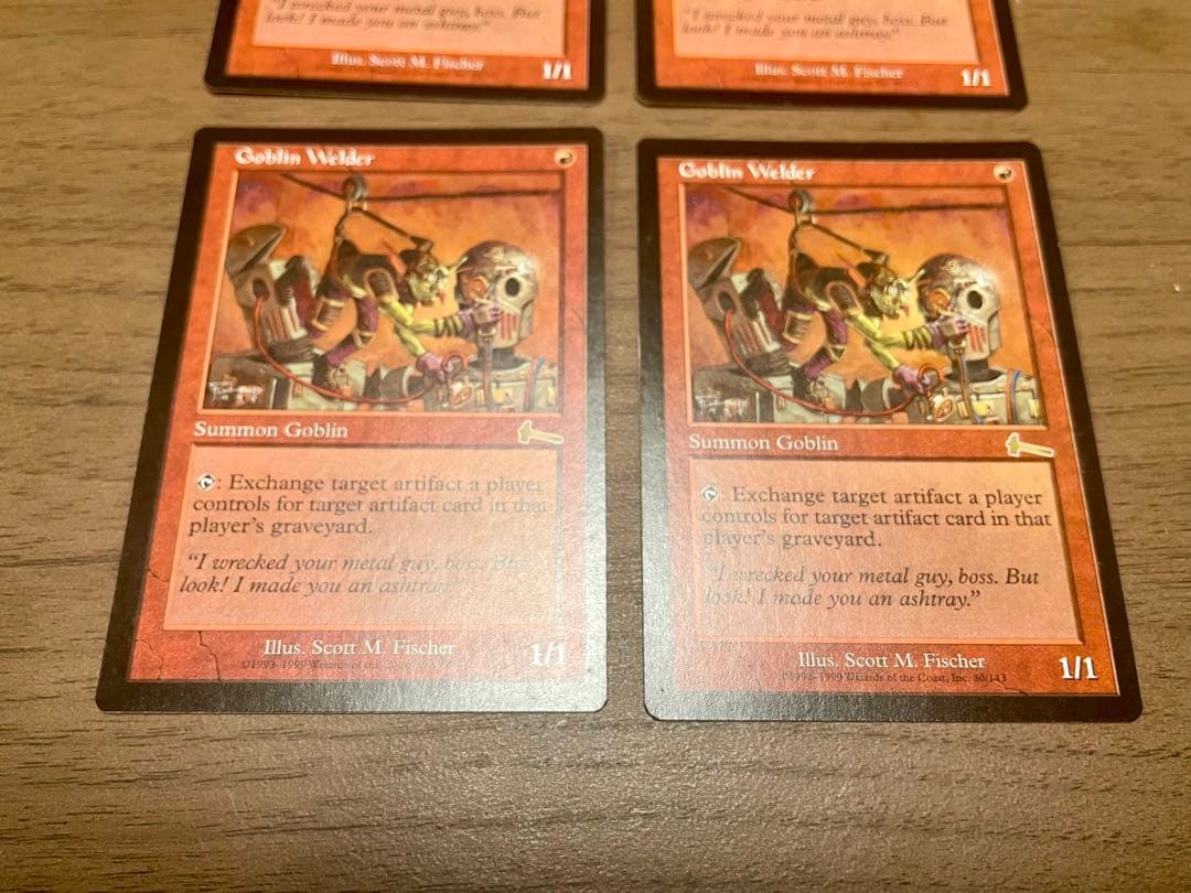 MTG ゴブリンの溶接工 Goblin Welder 英語版　4枚セット