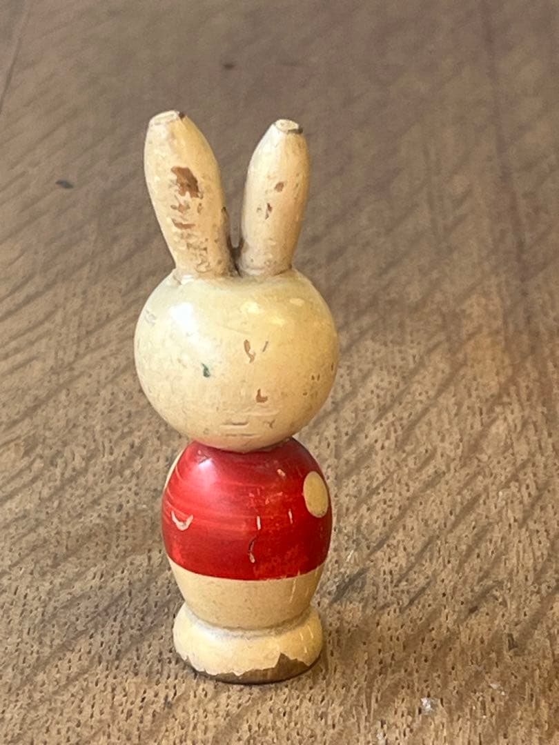 昭和レトロ　エスエス製薬　初期　ピョンちゃん　マスコット　レア　木製人形　非売品