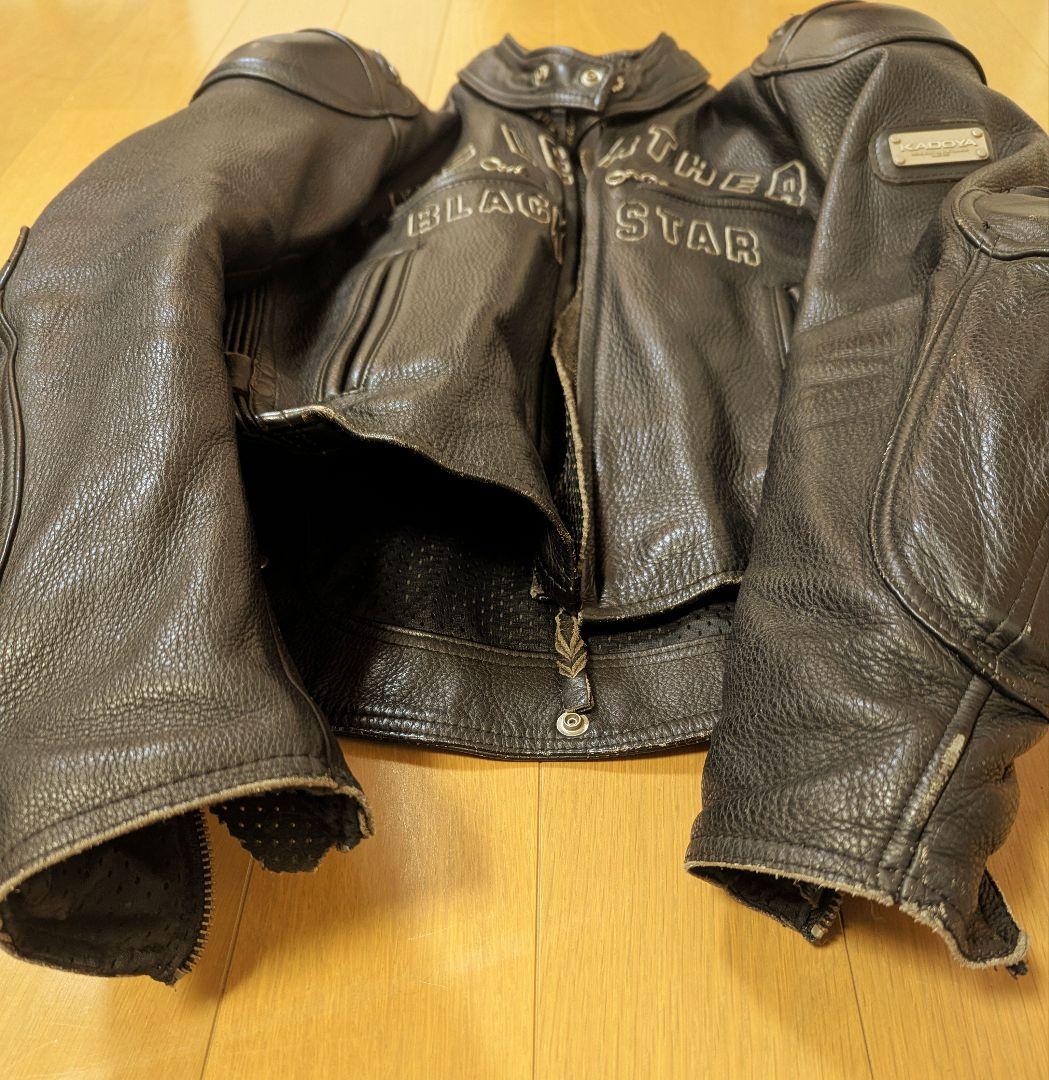 皮ジャン　カドヤ　ブラックスター