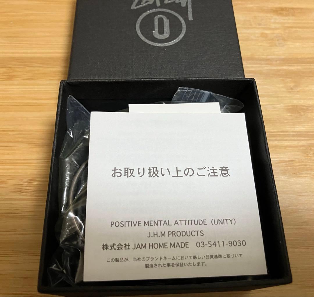 stussy jam  made ブレスレット　シルバー　安全ピン