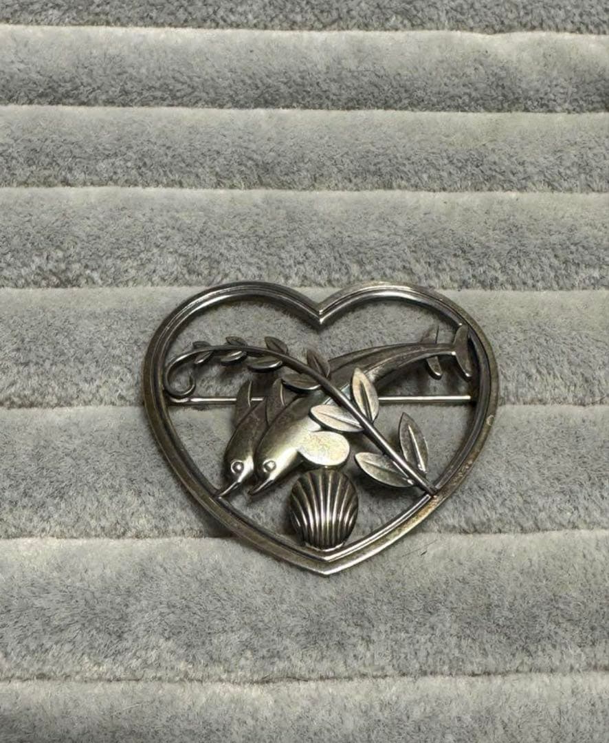 週末セール❗️ヴィンテージ ジョージジェンセン イルカ ブローチ 312