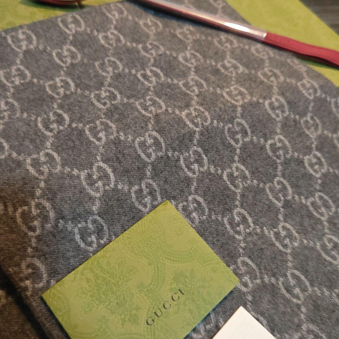 ❤新品箱袋付き❤GUCCI マフラーショール ストール❤最高級カシミア100%❤