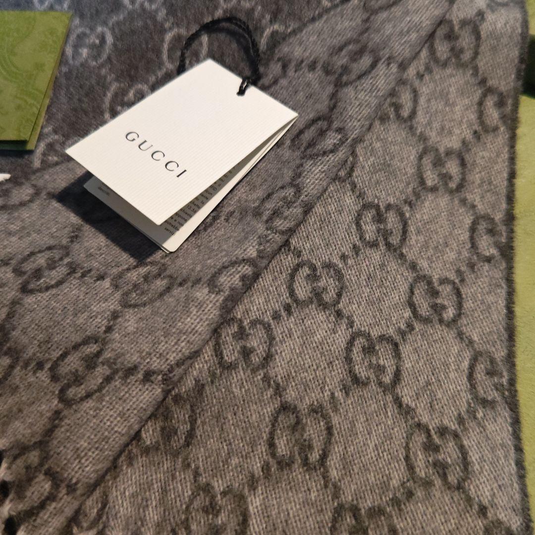 ❤新品箱袋付き❤GUCCI マフラーショール ストール❤最高級カシミア100%❤