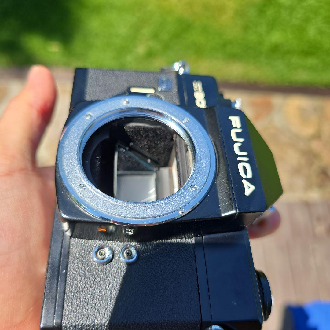 FUJICA ST801 フィルムカメラ ダブルレンズ F1.8 元箱・付属品あ