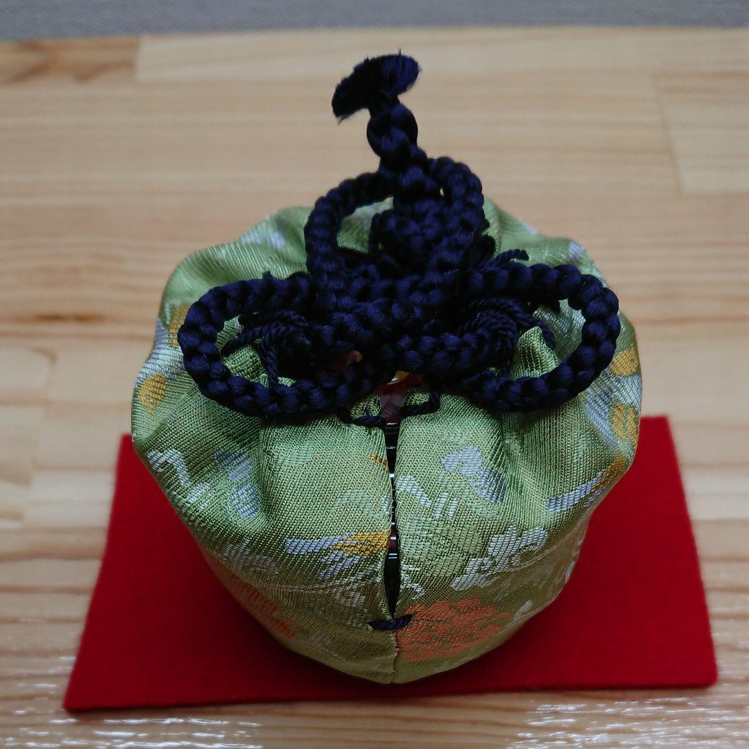 送料込【逢絢亭・新品】茶道具 三つ組仕覆 正絹 牡丹鳥緞子