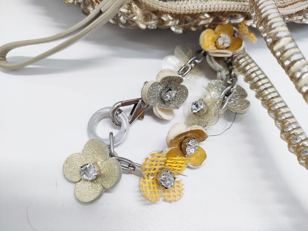 【最終価格・美品】アンテプリマ ワイヤーバッグ ハンドバッグ フラワーチャーム付