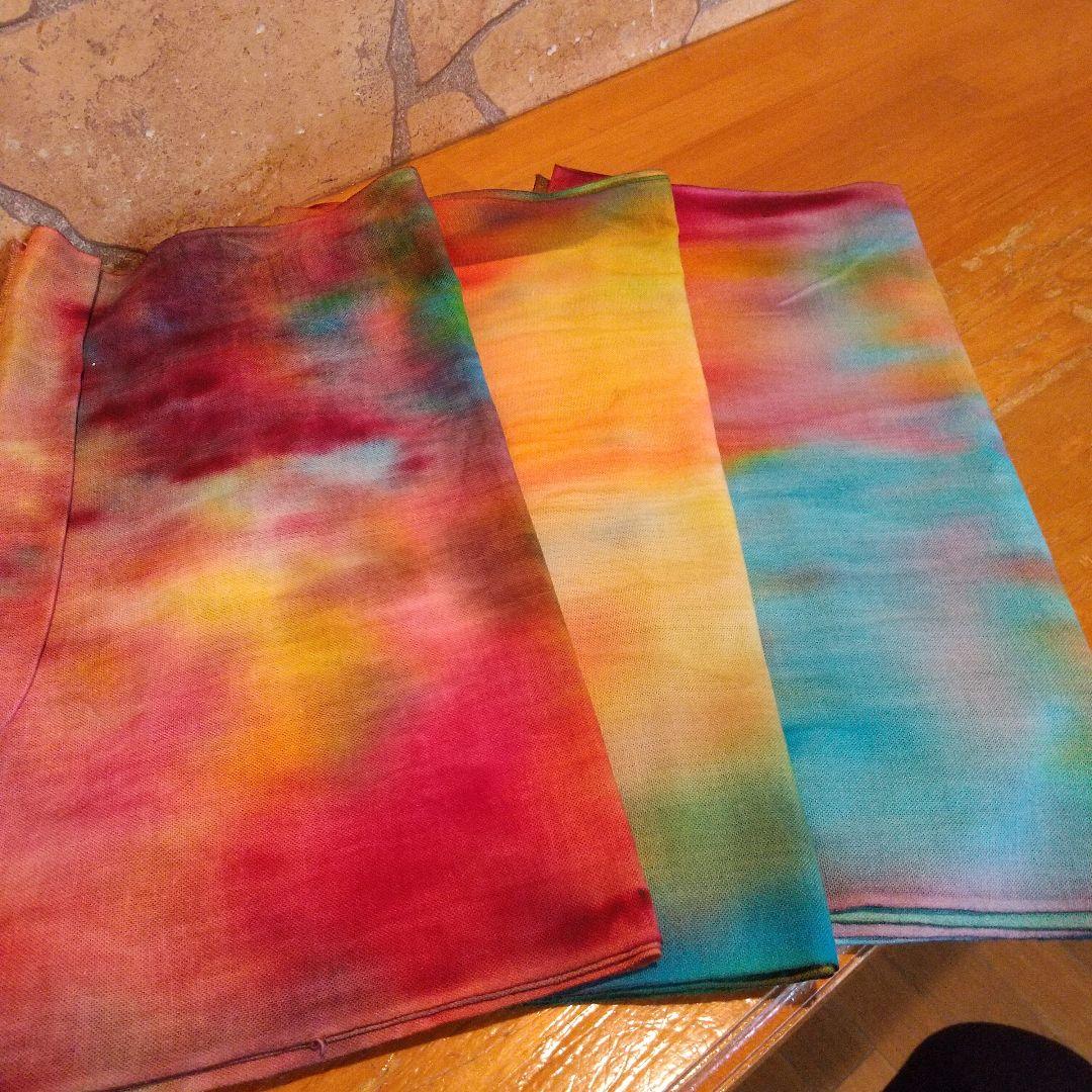 ①てるりん。64，ジャンクジャーナル素材。錆染め布