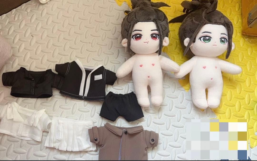 20cm 王一博 肖戦 芭莎 お洋服あり ぬいぐるみ 着せ替え 専用衣装 陳情令