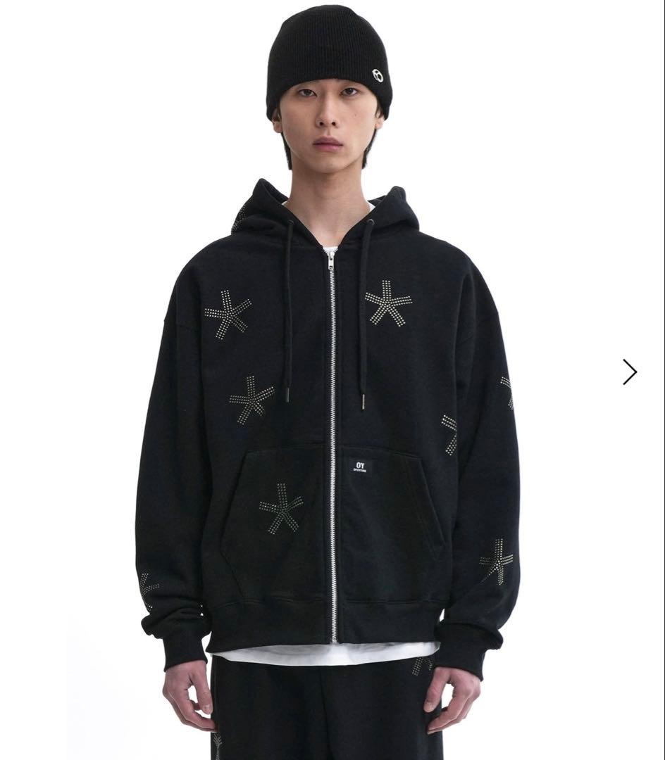 『OY/オーワイ』S.R STONE HOODIE ZIP-UPストーンデザイン