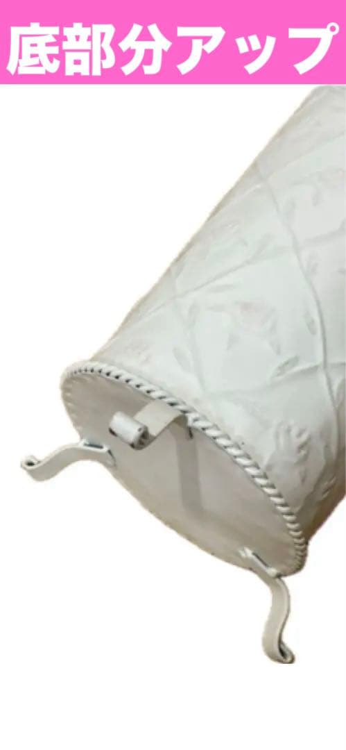 ロココ♦️ローズモチーフ♦️ホワイト シャビー♦️傘立て 長物の収納♦️送料込