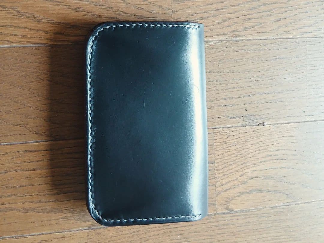 Middleトラッカーウォレット　クロムエクセルレザー　スタンプ　茶芯