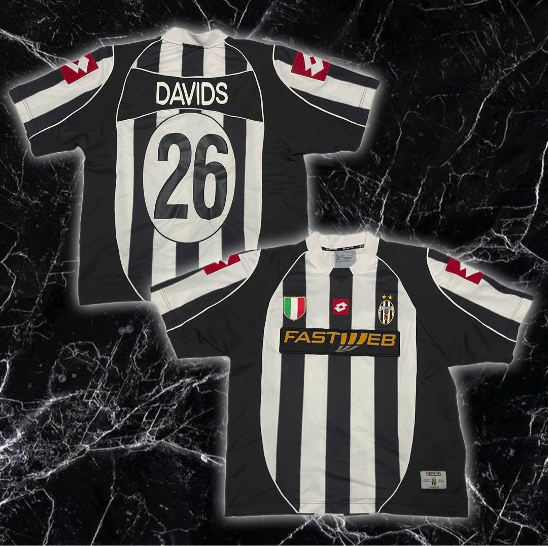 Lotto 製 ユニフォーム ユベントス ダービッツ サッカーゲームシャツ