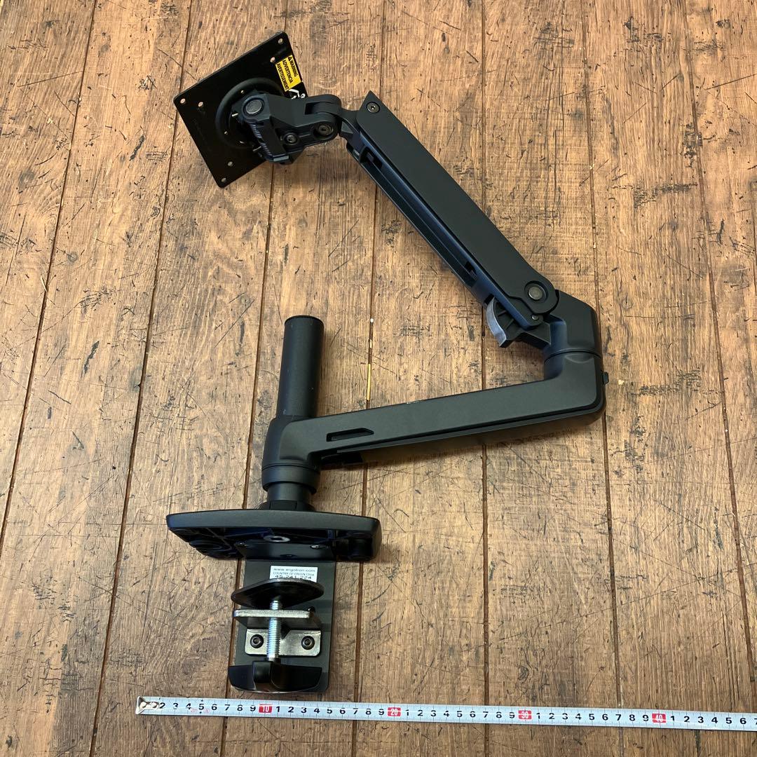 エルゴトロン LX デスク モニターアーム マウントアーム デスク固定 ブラック