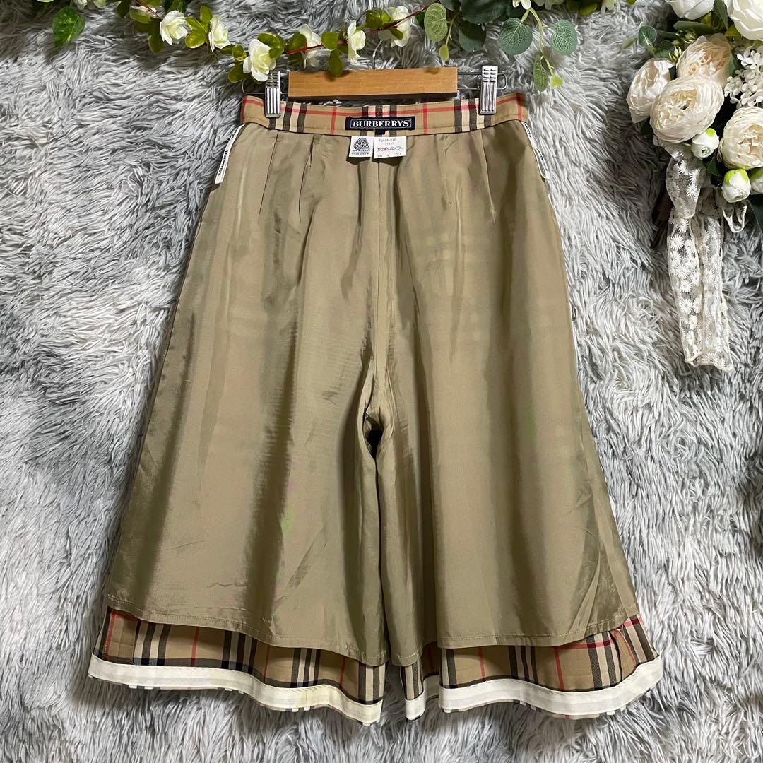 【美品】 バーバリー キュロット ノバチェック ゴルフ S BURBERRYS