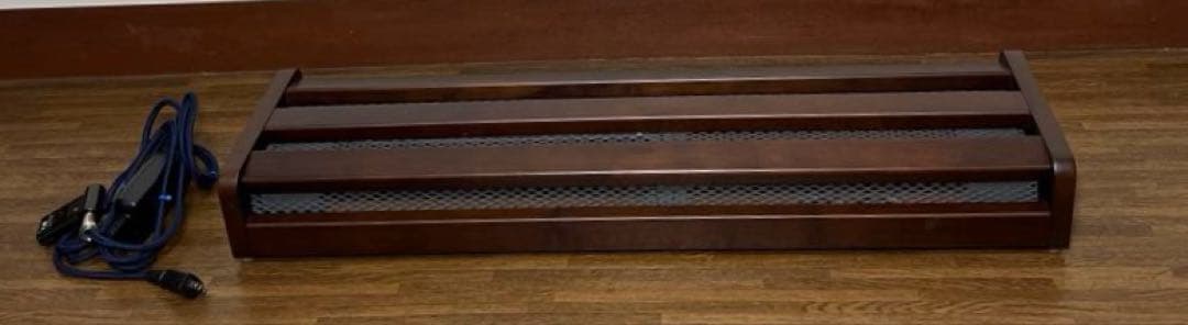 【良品】木枠フットヒーター 電気足温器 ハロゲンヒーター　MFH-321ET