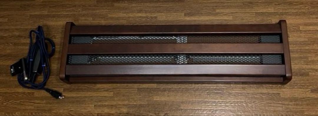 【良品】木枠フットヒーター 電気足温器 ハロゲンヒーター　MFH-321ET