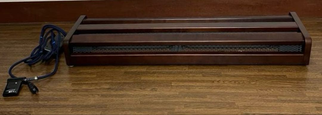 【良品】木枠フットヒーター 電気足温器 ハロゲンヒーター　MFH-321ET