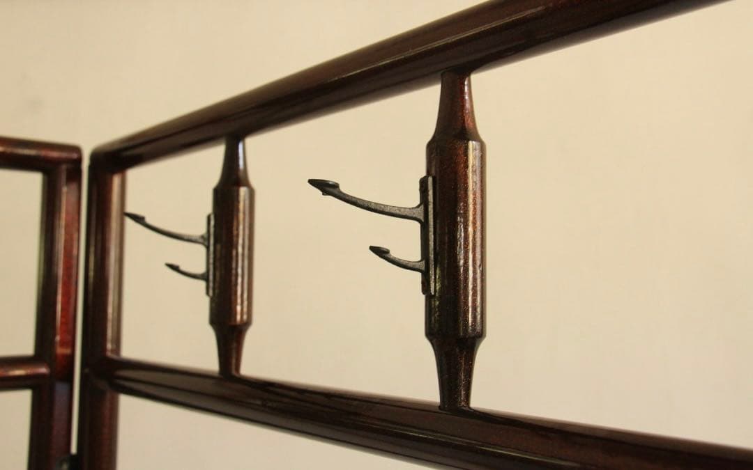 衣紋かけ　パーテーション　間仕切　鶴　古道具　古家具　アンティーク　ビンテージ