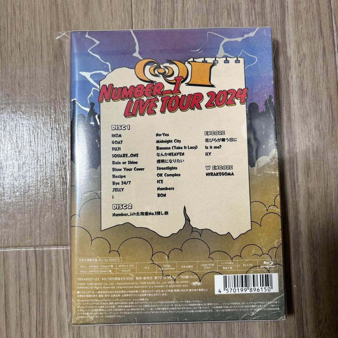 Number_i LIVE TOUR2024No.I初回生産限定盤Blu-ray