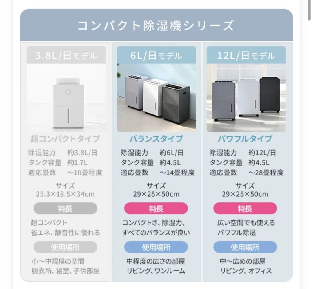 YAMAZEN 除湿機 12l