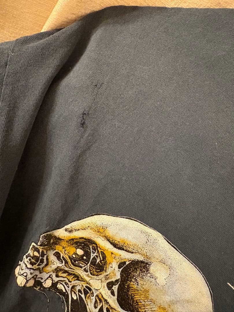 The BONEZ骸骨デザイン Tシャツ ダークブルー