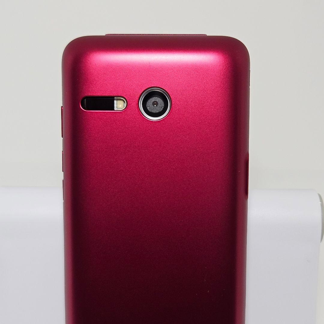 【ほぼ未使用】かんたんケータイ KYF41 ワインレッド SIMフリー au