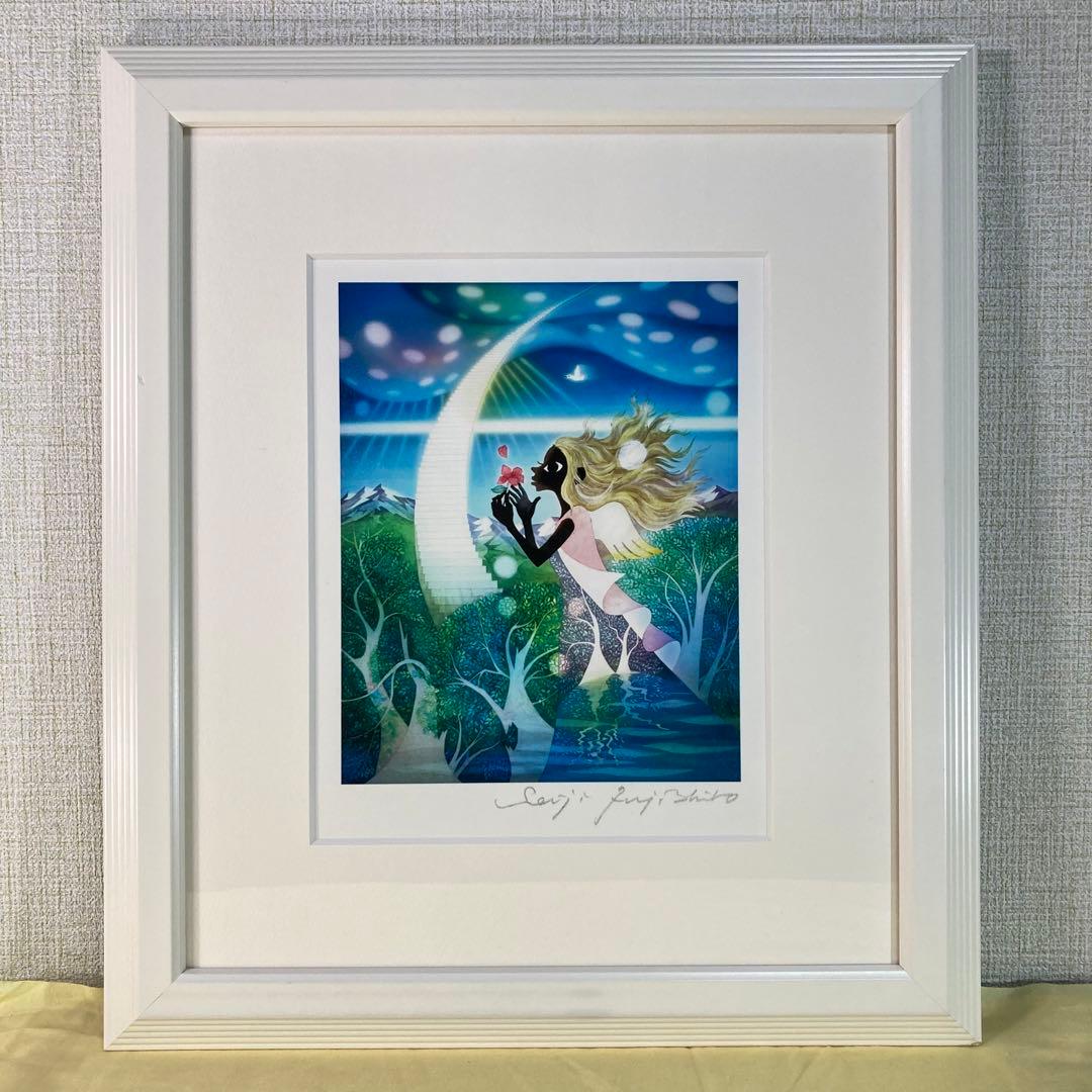 【真作保証】藤城清治「愛よ永遠に」レフグラフファイン 直筆サイン 版画