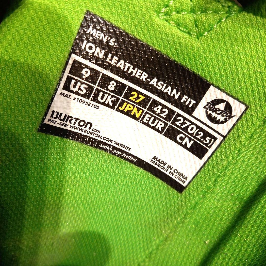 BURTON　スノーボードブーツ　ION　レザー　REDWING　 27cm