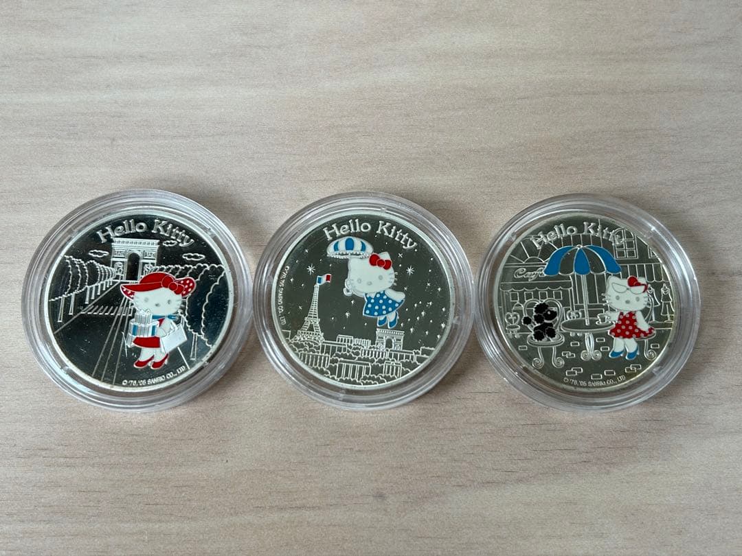 ハローキティユーロプルーフ銀貨3種セット