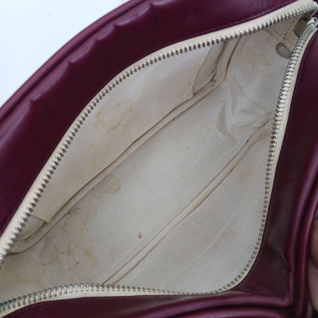 ✨良品✨クレージュ ヴィンテージ ショルダーバック ワインレッド