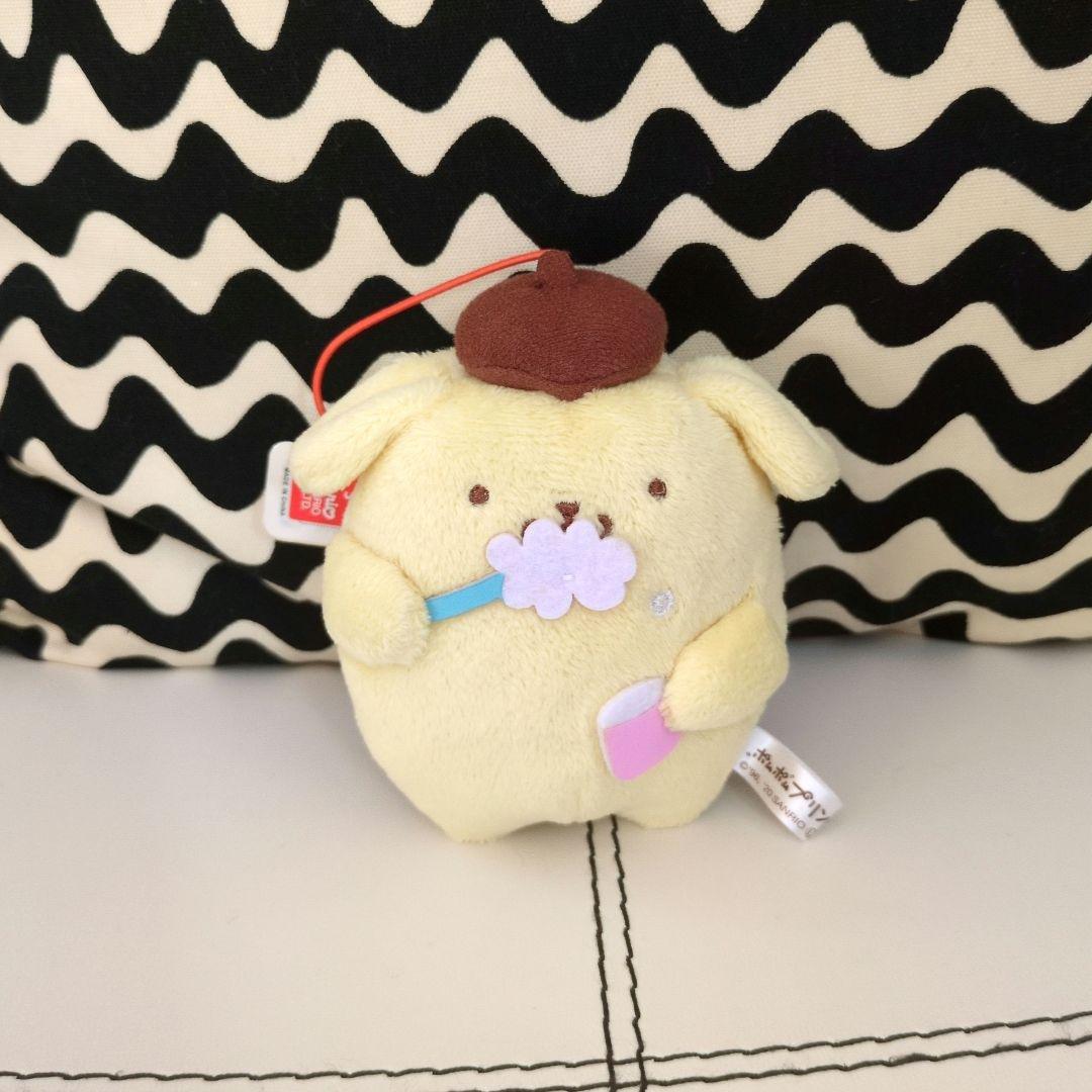 〘タグつき〙ポムポムプリン ある日の一日マスコット　歯磨き　サンリオ