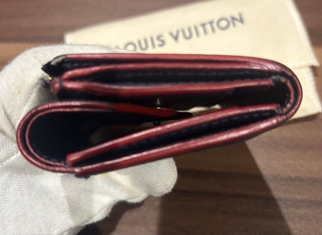 LOUIS VUITTON ネイビー 三つ折り財布