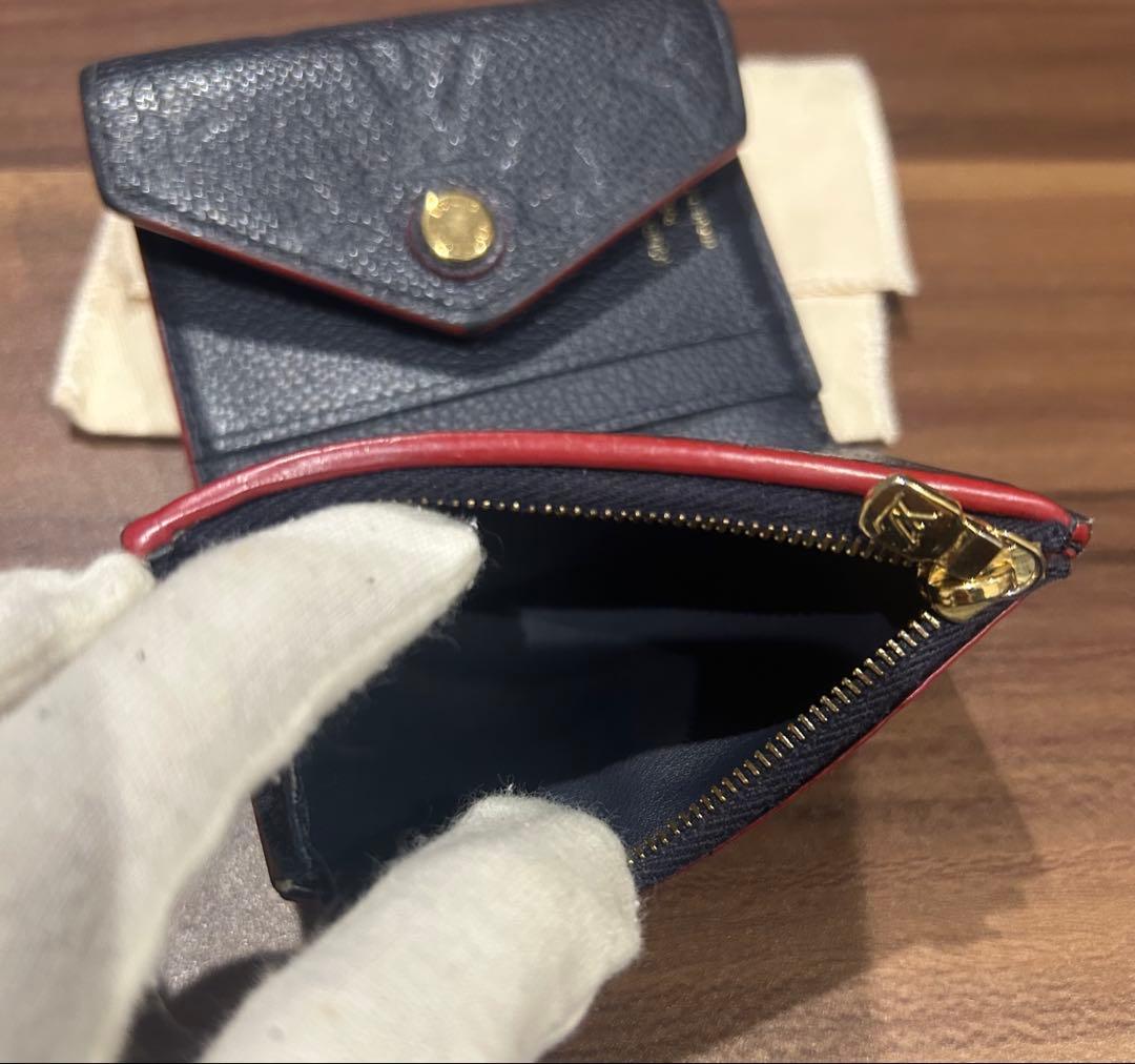 LOUIS VUITTON ネイビー 三つ折り財布