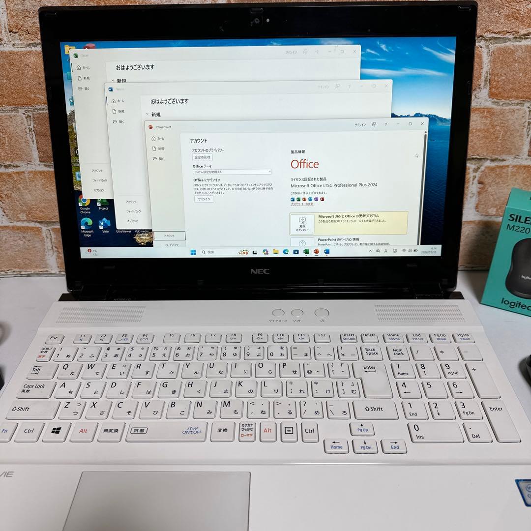 美品　NEC ノートPC 第7世代　SSD Windows 11 オフィス付き