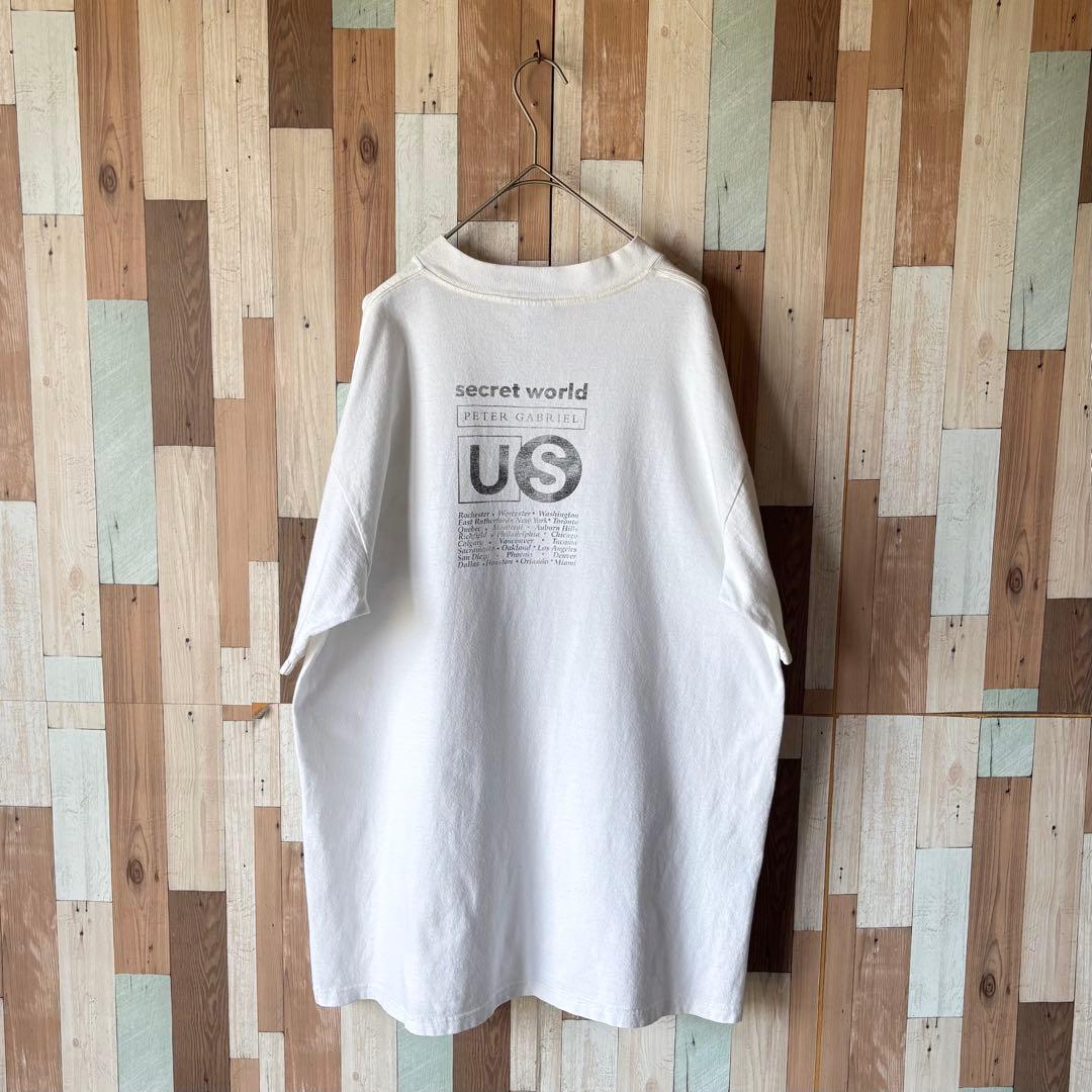 【USA製】90s Peter Gabriel ヴィンテージ ツアーTシャツ L