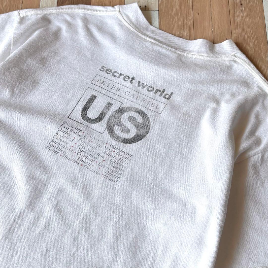 【USA製】90s Peter Gabriel ヴィンテージ ツアーTシャツ L
