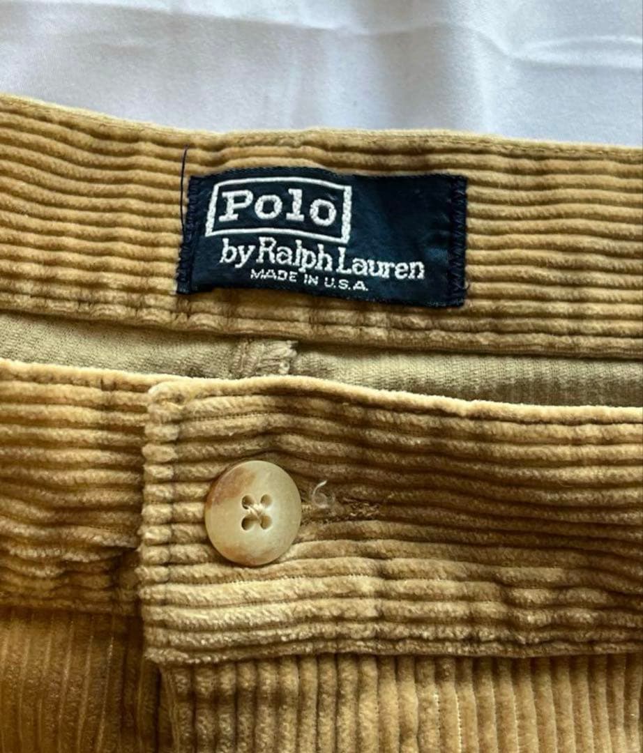 テ*ツ様 ポロチノ 初期タグ ベージュ コーデュロイパンツ チノパン USA製