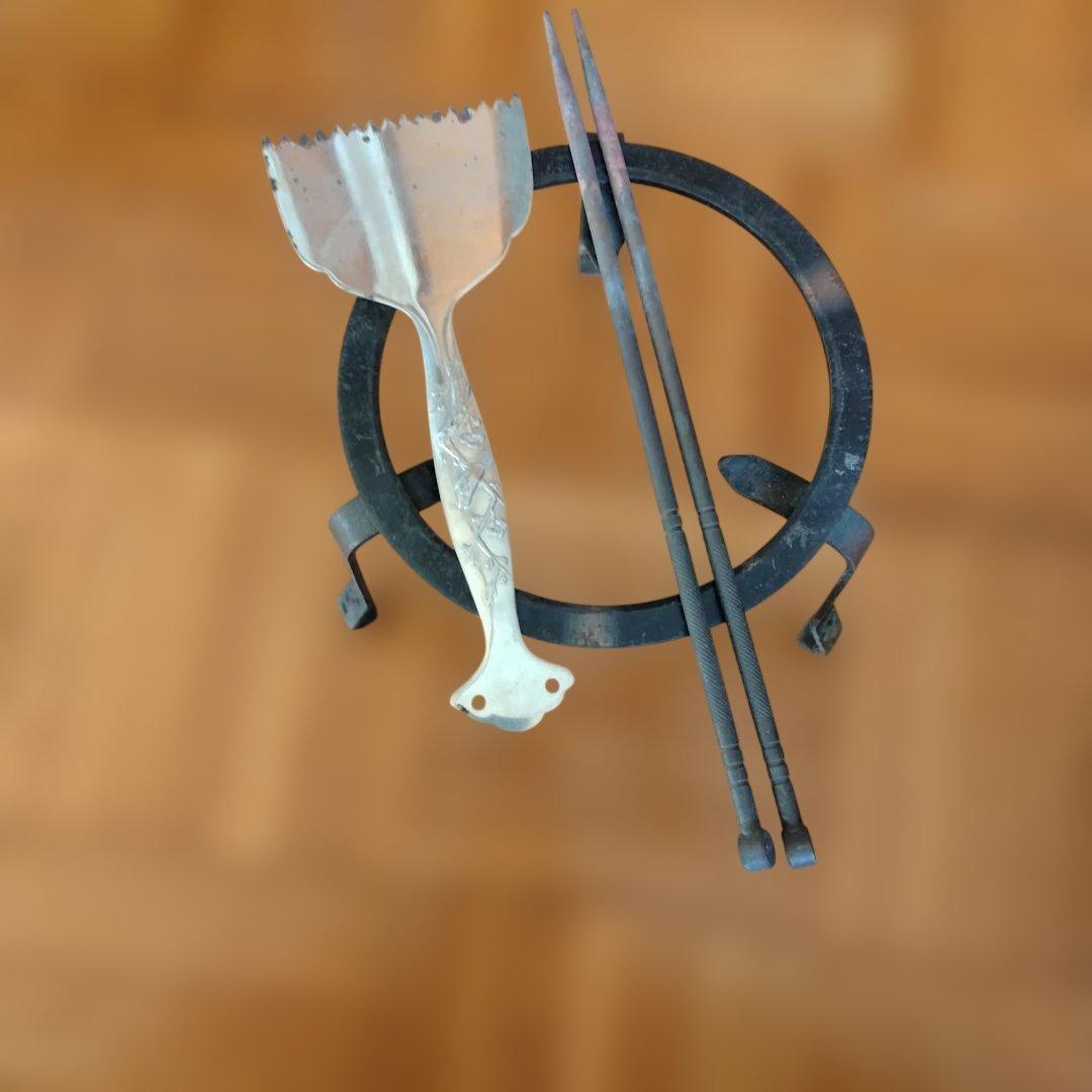 古美術　古銅造　獣足 唐獅子　火鉢