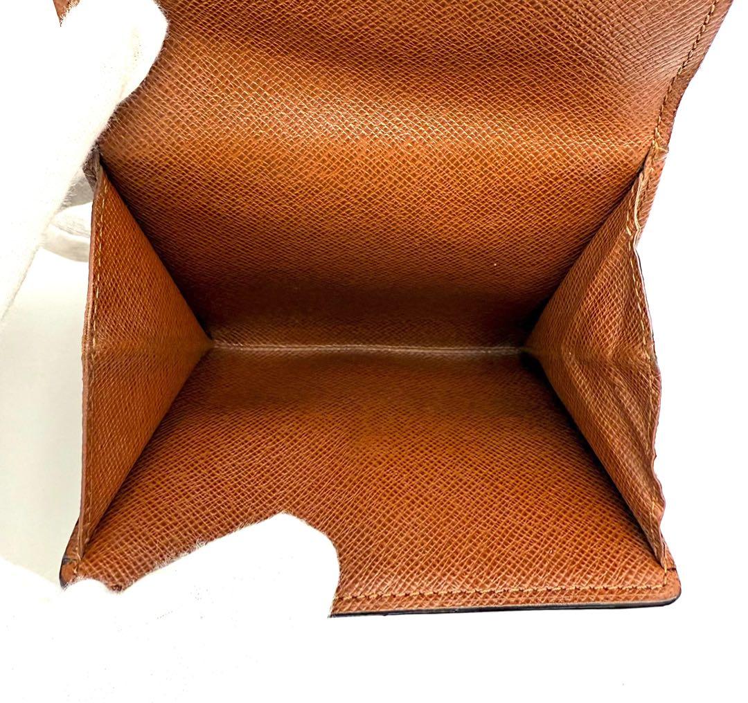 ルイヴィトン 三つ折り財布 ポルトモネビエカルトクレディ モノグラム ブラウン