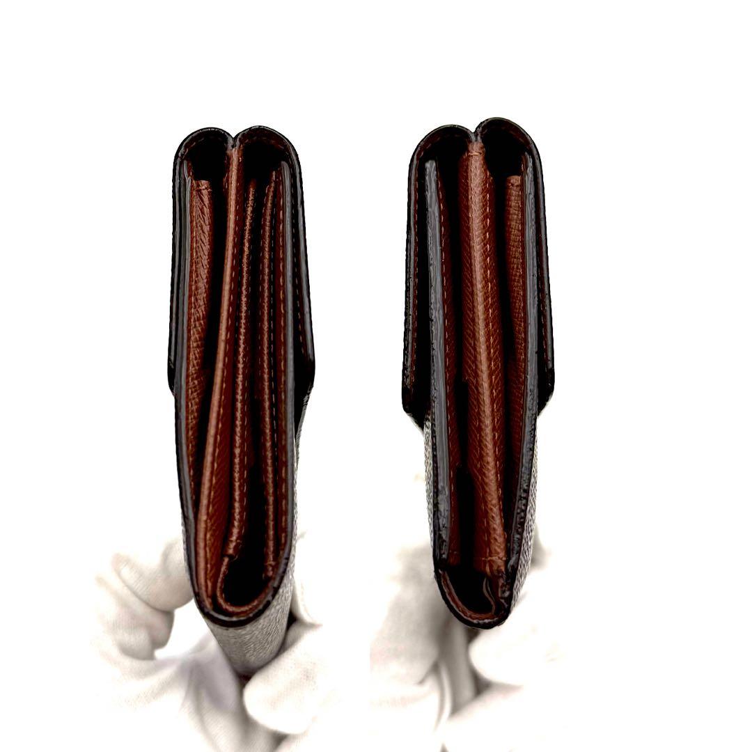 ルイヴィトン 三つ折り財布 ポルトモネビエカルトクレディ モノグラム ブラウン