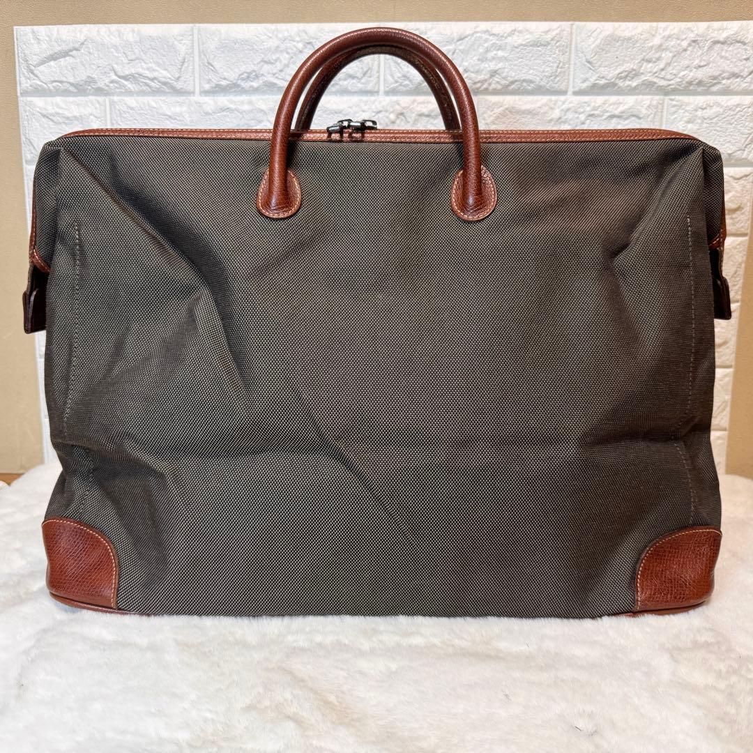 美品　longchamp ロンシャン ボストンバッグ　ハンドバッグ ブラウン