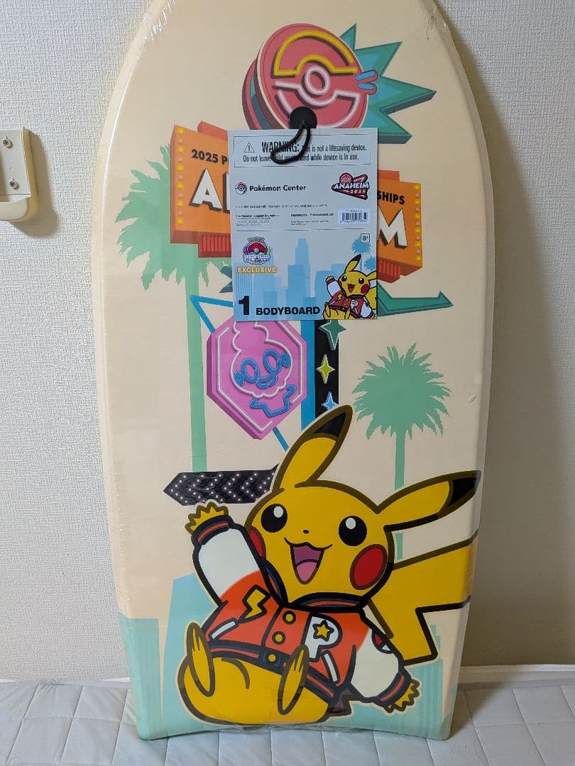 ポ*場様 [WCS2025アナハイム限定]ポケモン ピカチュウ ボディボード