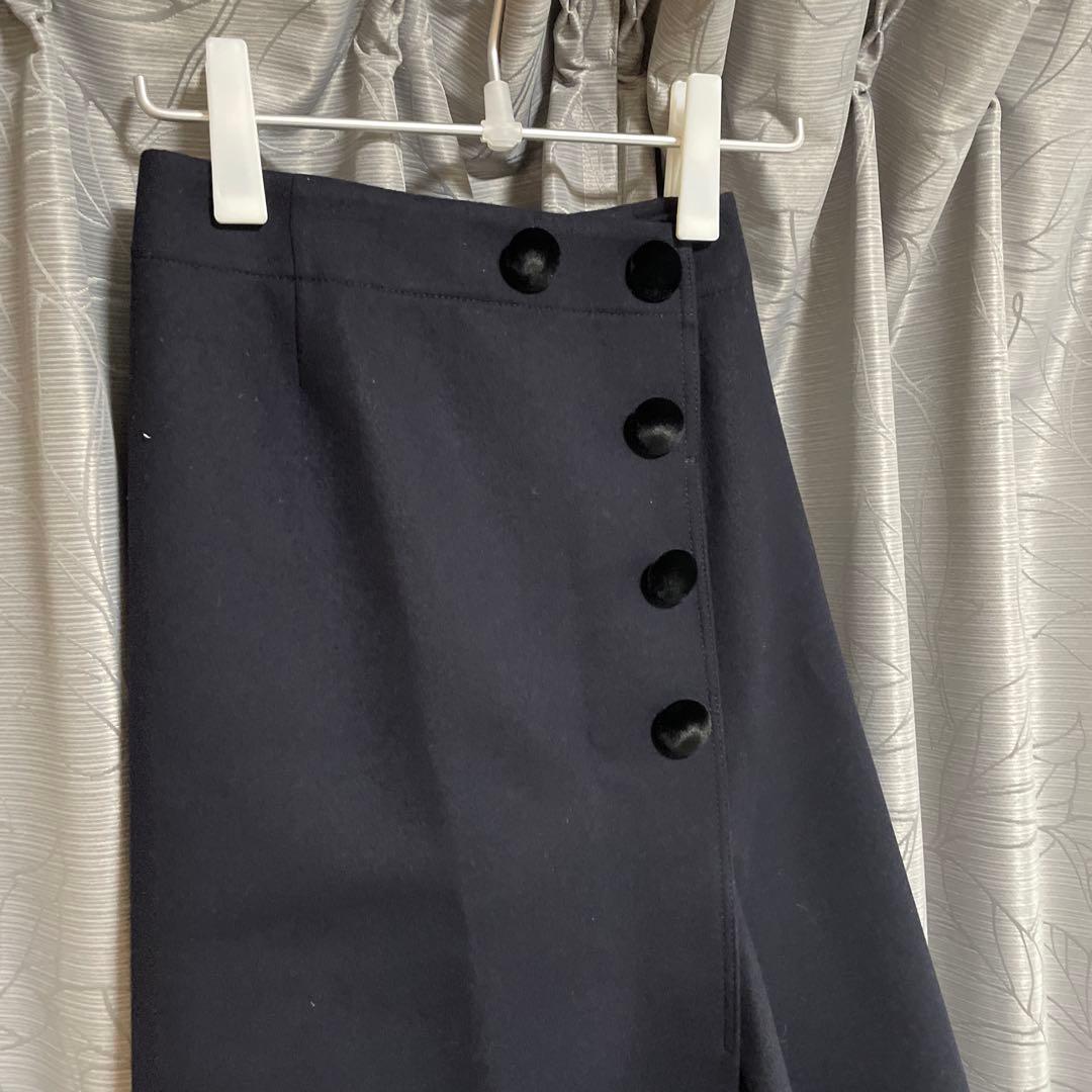 【名作】sacai 変形デザイン ウール スカート 19AW ブラック