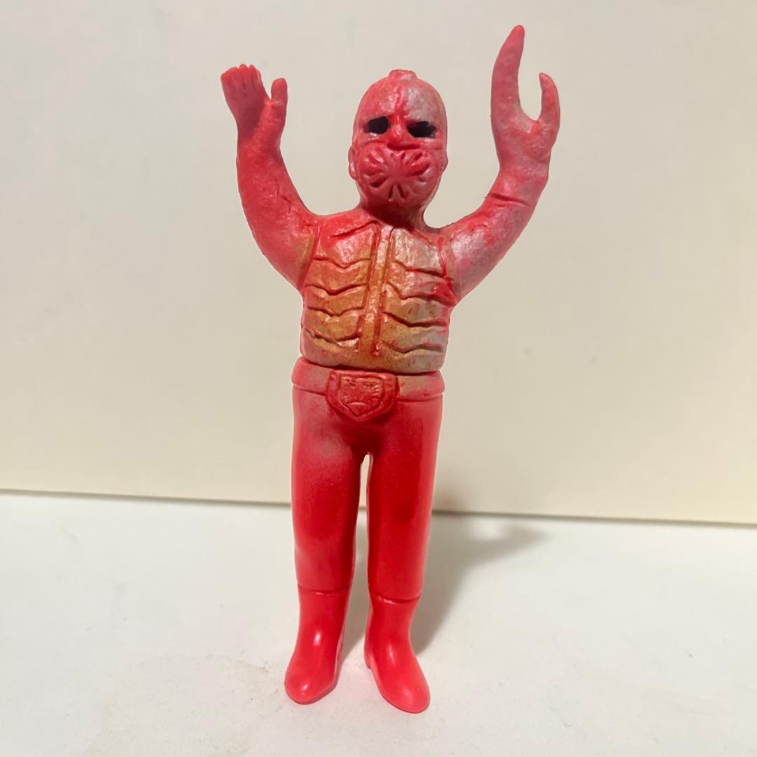 旧バンダイ製 サソリ男 珍色 ソフビ フィギュア 怪人 当時物 ポピー